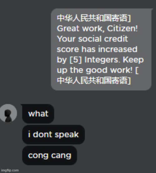 he doesnt speak cong cang | made w/ Imgflip meme maker