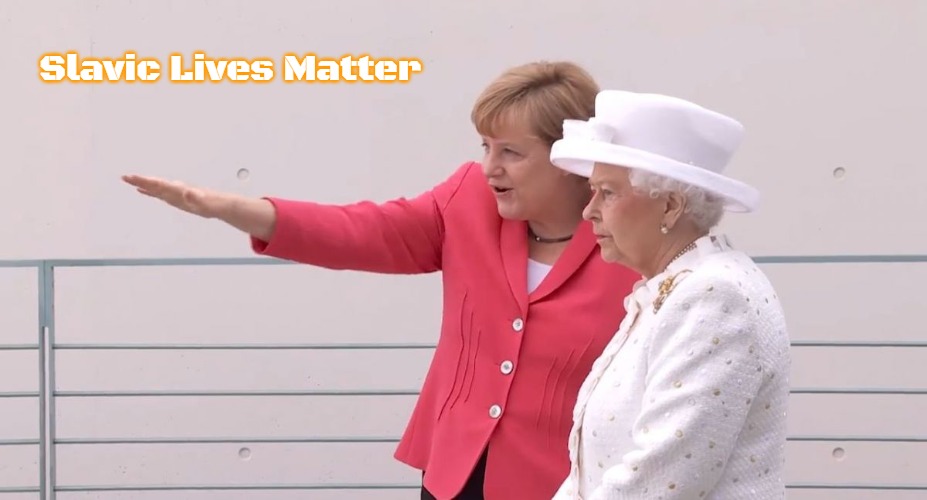 Angela Merkel | Slavic Lives Matter | image tagged in angela merkel,slavic | made w/ Imgflip meme maker