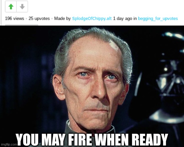 YOU MAY FIRE WHEN READY | image tagged in fire when ready | made w/ Imgflip meme maker