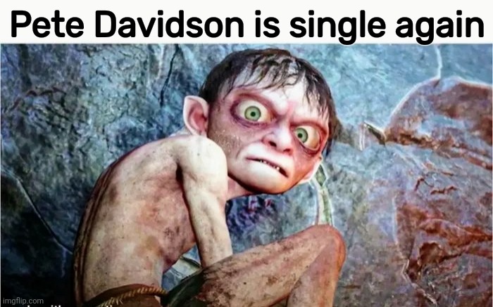 Great News , Ladies | Pete Davidson is single again | image tagged in form a line,come and get it,i'll just wait here,man's man,troll face,oh god why | made w/ Imgflip meme maker