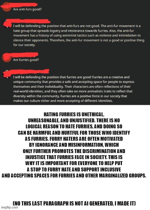 Read it.  There's no denying it | image tagged in anti furry,furry,if you read this tag you are cursed | made w/ Imgflip meme maker