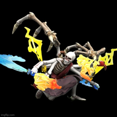 The Elemental Skeleton | image tagged in the elemental skeleton | made w/ Imgflip meme maker
