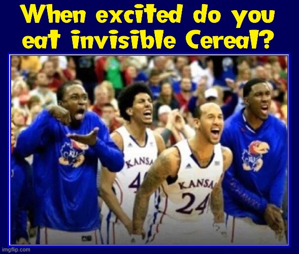 Levels of Excitement:  an 11 illustrated | image tagged in vince vance,basketball,sports,memes,invisible,cereal | made w/ Imgflip meme maker