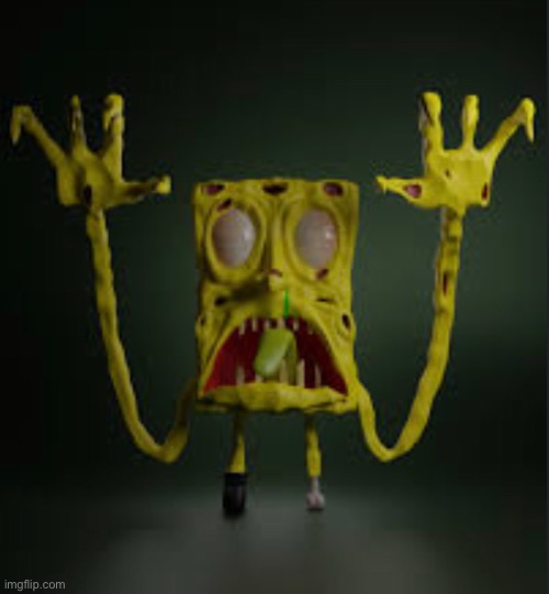 Melted Spongebob, Haunter of Dreams | made w/ Imgflip meme maker