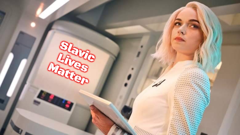 Star Trek Nurse Chapel Strange New Worlds Screencap | Slavic Lives Matter | image tagged in star trek nurse chapel strange new worlds screencap,slavic | made w/ Imgflip meme maker