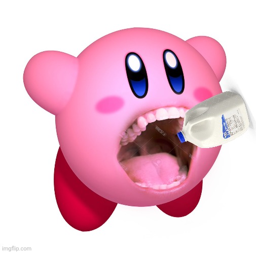 Kirby with teeth (god is extinct) | image tagged in kirby with teeth god is extinct | made w/ Imgflip meme maker
