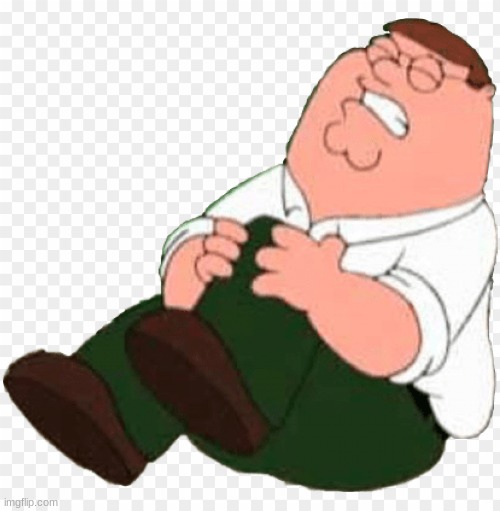 Peter hurts his knee | image tagged in peter hurts his knee | made w/ Imgflip meme maker