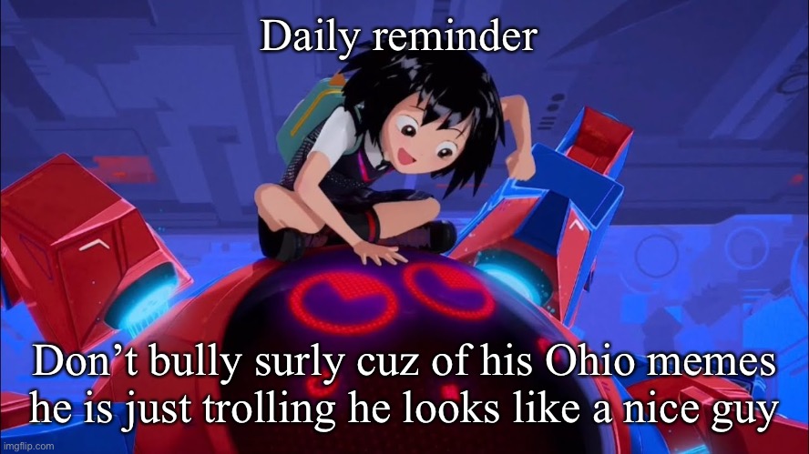 . | Daily reminder; Don’t bully surly cuz of his Ohio memes he is just trolling he looks like a nice guy | made w/ Imgflip meme maker