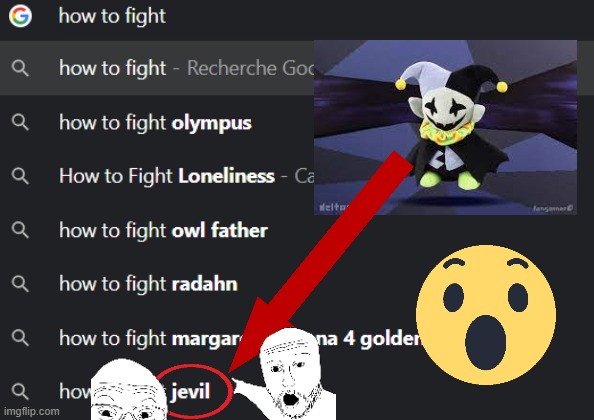 omg jevil | image tagged in jevil,omg | made w/ Imgflip meme maker