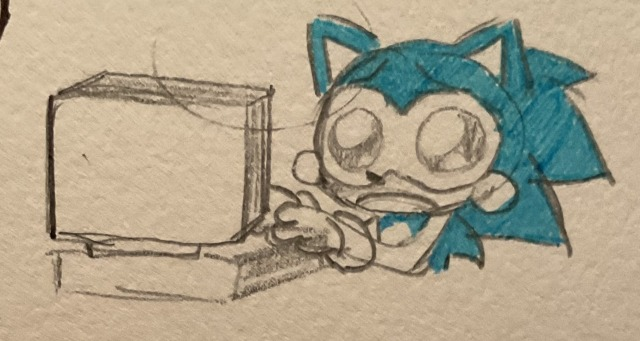 sonic computer Blank Meme Template