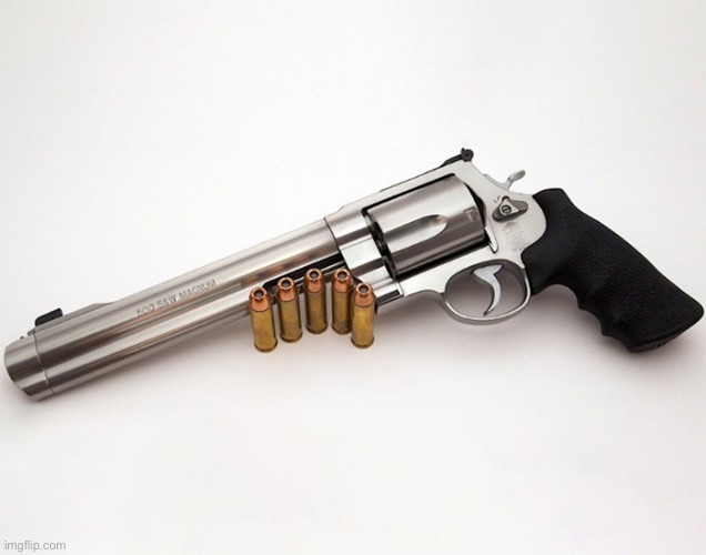 50 caliber revolver | image tagged in 50 caliber revolver | made w/ Imgflip meme maker