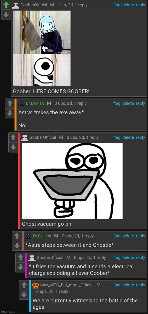 Some old comments from my post about Astra meeting Ghostie | image tagged in e | made w/ Imgflip meme maker