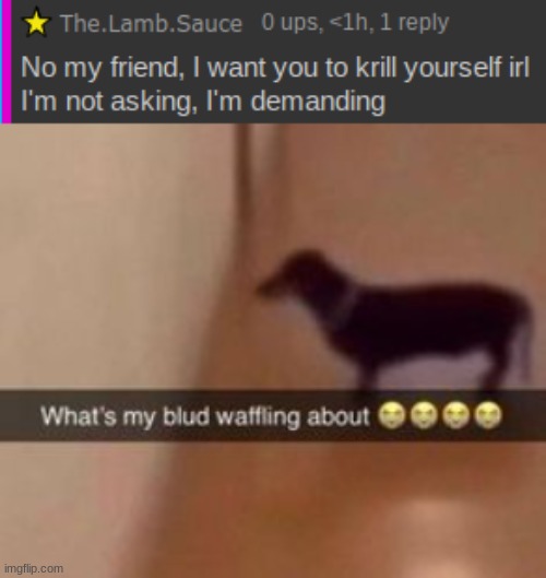 Thelambsauce comment Blank Meme Template