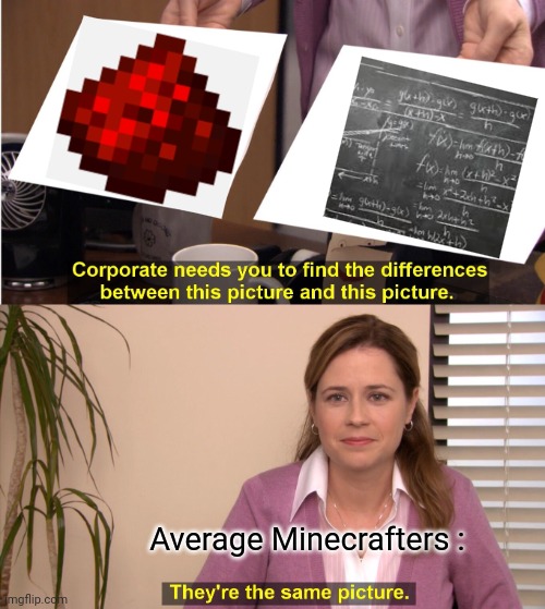 Why are ppl like this | Average Minecrafters : | image tagged in fun,they're the same picture,minecraft,gaming,video games | made w/ Imgflip meme maker