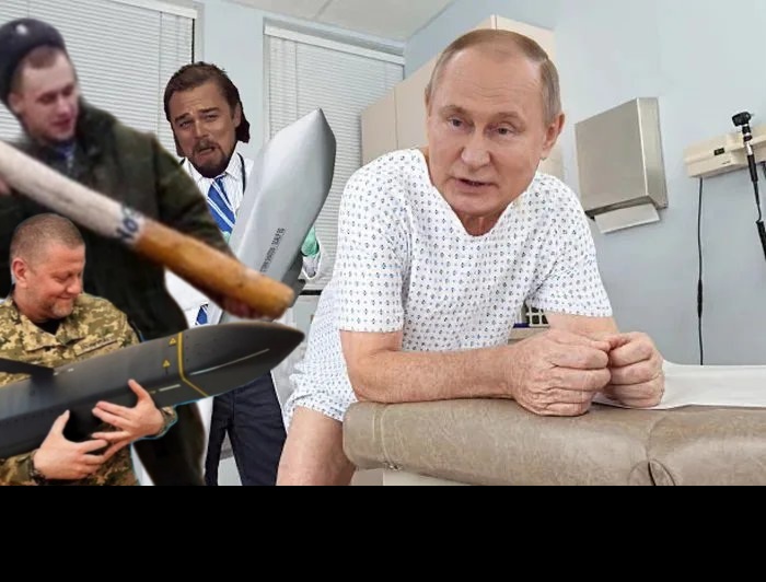 Triple blow Putin Blank Meme Template