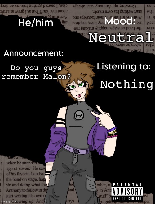 Makes me sad she’s gone | Neutral; Do you guys remember Malon? Nothing | image tagged in new announcement temp | made w/ Imgflip meme maker
