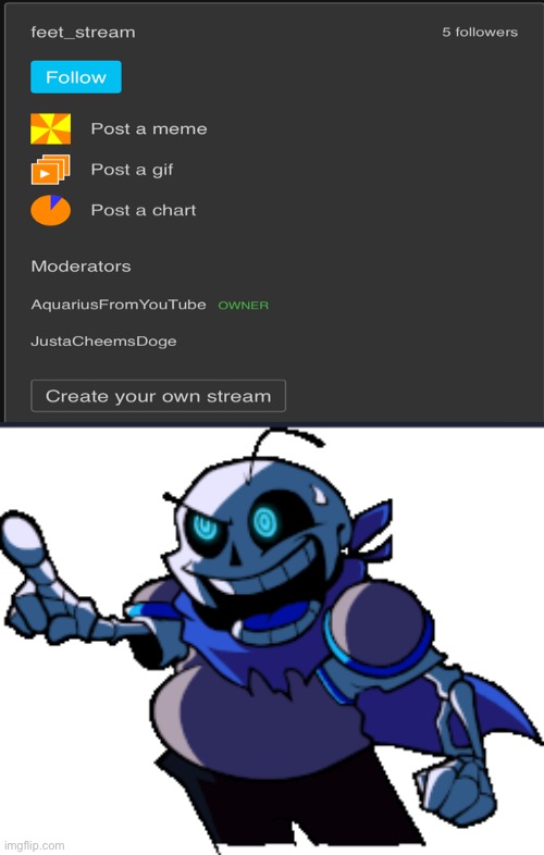 Sus | image tagged in swap sans pointing | made w/ Imgflip meme maker