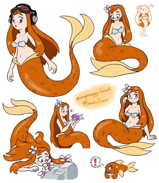 meggy mermaid Blank Meme Template