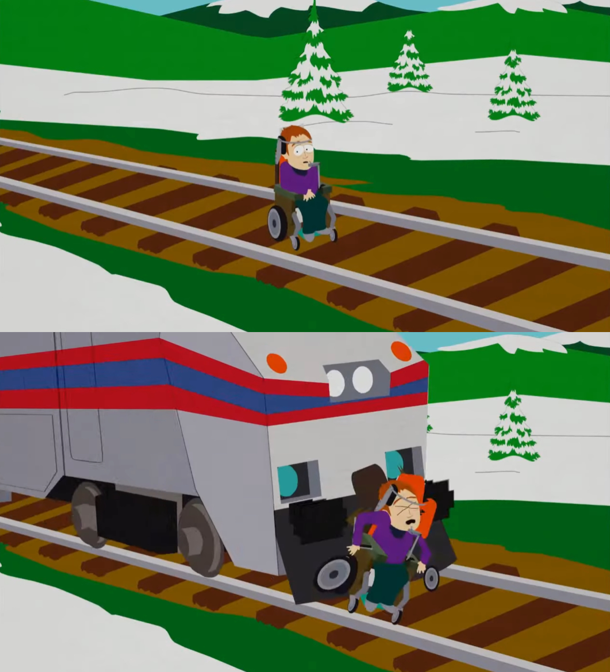 Paralyzed Hit By Train Blank Meme Template