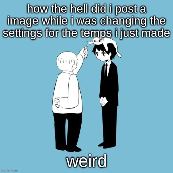 avogado6 | how the hell did i post a image while i was changing the settings for the temps i just made; weird | image tagged in avogado6 | made w/ Imgflip meme maker