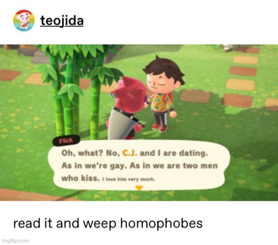 Not my post | image tagged in animal crossing | made w/ Imgflip meme maker