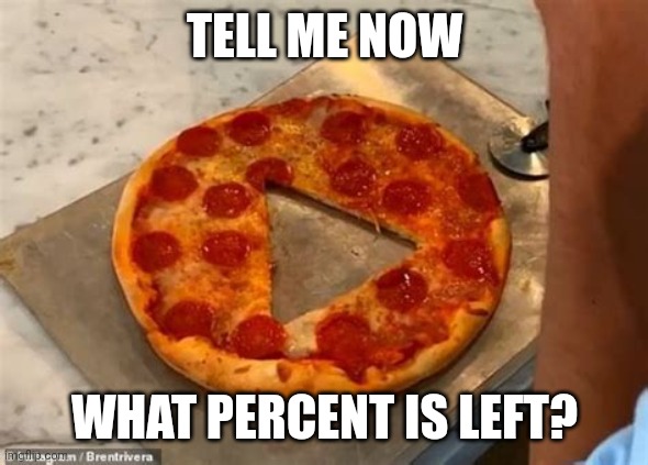 TELL ME NOW WHAT PERCENT IS LEFT? | made w/ Imgflip meme maker
