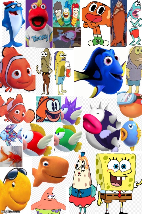⭐Cartoon fish Stars ⭐!! | image tagged in funny memes,cartoons,fish,cartoon fish stars,types of fish,top toon stars | made w/ Imgflip meme maker