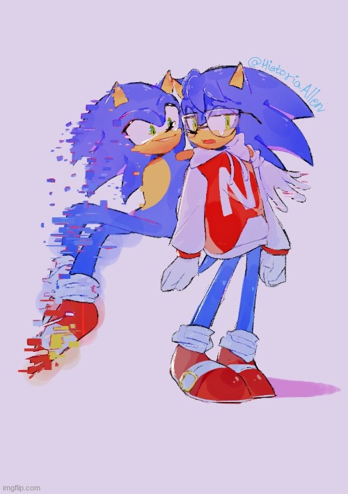 cool sonic fanart #5 (art by historiaallen) - Imgflip