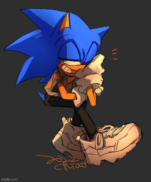 cool sonic fanart #9 (art by machu_sonic) | made w/ Imgflip meme maker