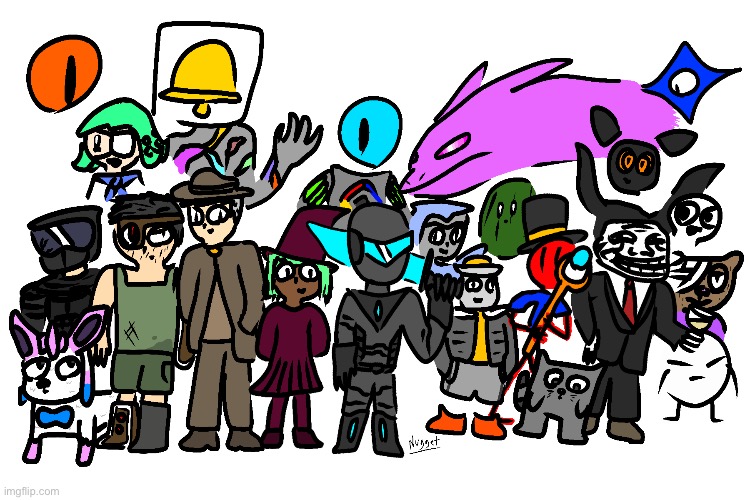 art I made for the Imgflip-Bossfights stream | image tagged in imgflip bossfights transparent image v2 | made w/ Imgflip meme maker