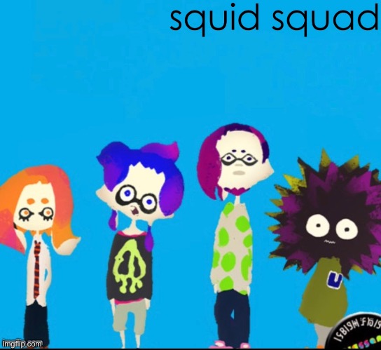 Squid squad Blank Meme Template