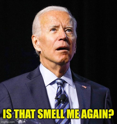 Joe Biden | IS THAT SMELL ME AGAIN? | image tagged in joe biden | made w/ Imgflip meme maker