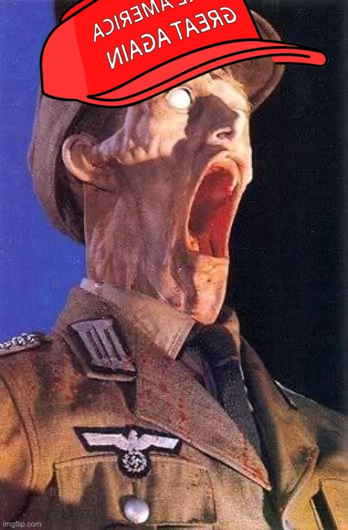 Nazi face melt | image tagged in nazi face melt | made w/ Imgflip meme maker