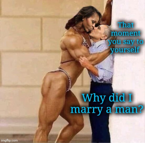 Michelle kiss Barak | That moment you say to yourself Why did I marry a man? | image tagged in michelle kiss barak | made w/ Imgflip meme maker