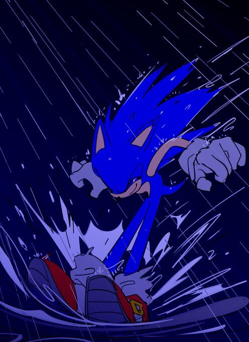 sonic rain by chaosrice Blank Meme Template