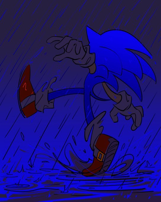 sonic rain 2 by chaosrice Blank Meme Template