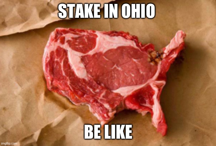 Stakes in Ohio be like | STAKE IN OHIO; BE LIKE | image tagged in ohio,ohio state,only in ohio | made w/ Imgflip meme maker