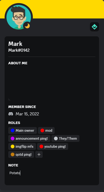High Quality Mark's new discord template Blank Meme Template