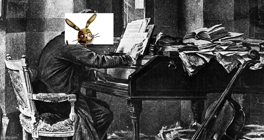 Beethoven at piano | image tagged in beethoven at piano | made w/ Imgflip meme maker