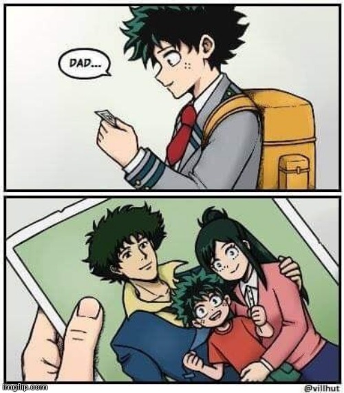 I found this off the Internet. This is noot mine | image tagged in cowboy bebop,mha,deku,spike | made w/ Imgflip meme maker