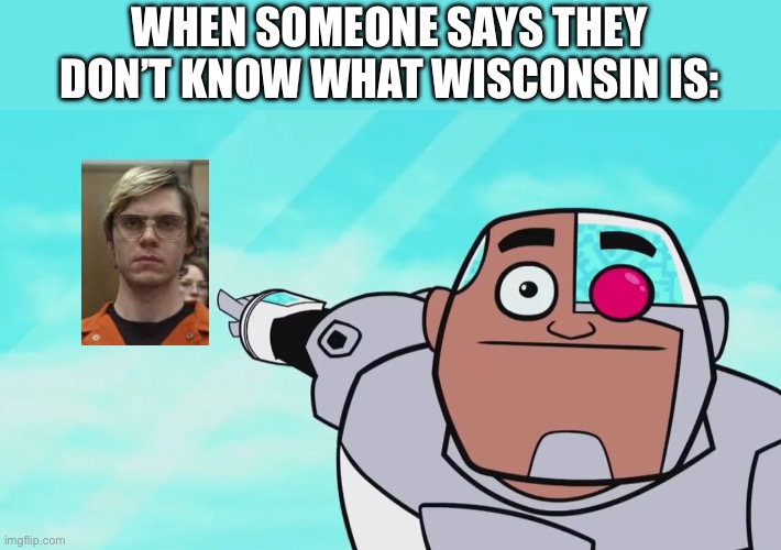 Guys look, a birdie | WHEN SOMEONE SAYS THEY DON’T KNOW WHAT WISCONSIN IS: | image tagged in guys look a birdie | made w/ Imgflip meme maker