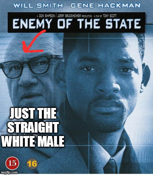 JUST THE STRAIGHT WHITE MALE | image tagged in memes | made w/ Imgflip meme maker