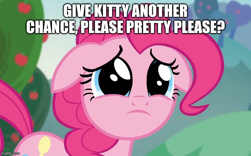 GIVE KITTY ANOTHER CHANCE, PLEASE PRETTY PLEASE? | made w/ Imgflip meme maker