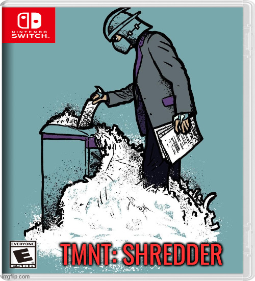 TMNT: SHREDDER | image tagged in nintendo switch | made w/ Imgflip meme maker