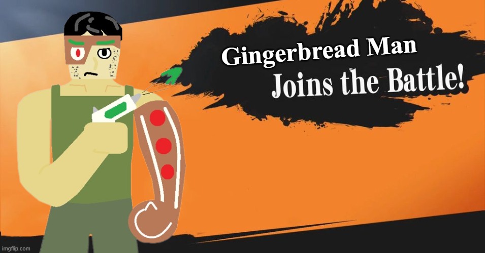 Yes | Gingerbread Man | image tagged in smash bros | made w/ Imgflip meme maker