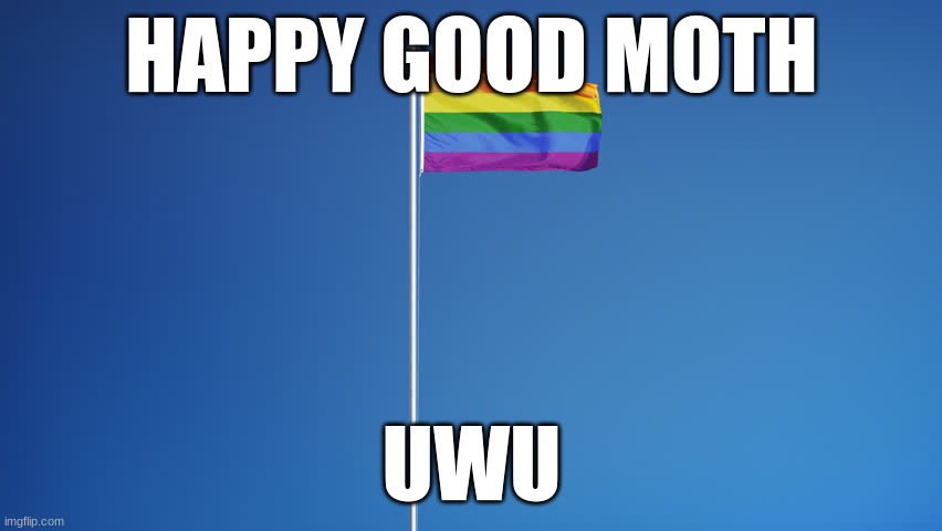 LGBTQ Flag | HAPPY GOOD MOTH; UWU | image tagged in lgbtq flag | made w/ Imgflip meme maker