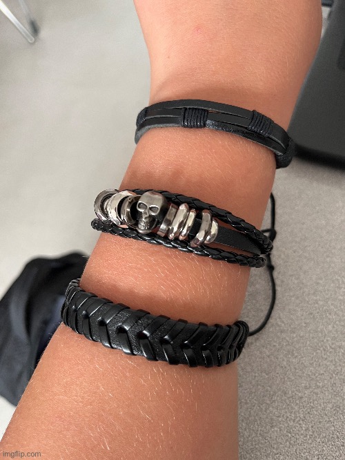 New arm bracelets (IM NOT EMO) | made w/ Imgflip meme maker