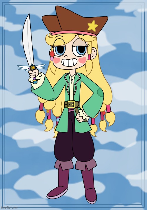 Star the Pirate Princess | image tagged in pirates,star vs the forces of evil,star butterfly,memes | made w/ Imgflip meme maker