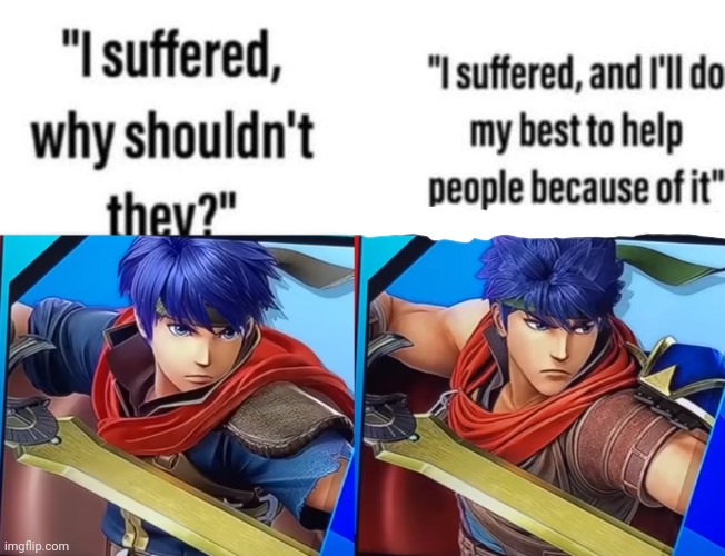 image tagged in virgin ike vs chad ike | made w/ Imgflip meme maker