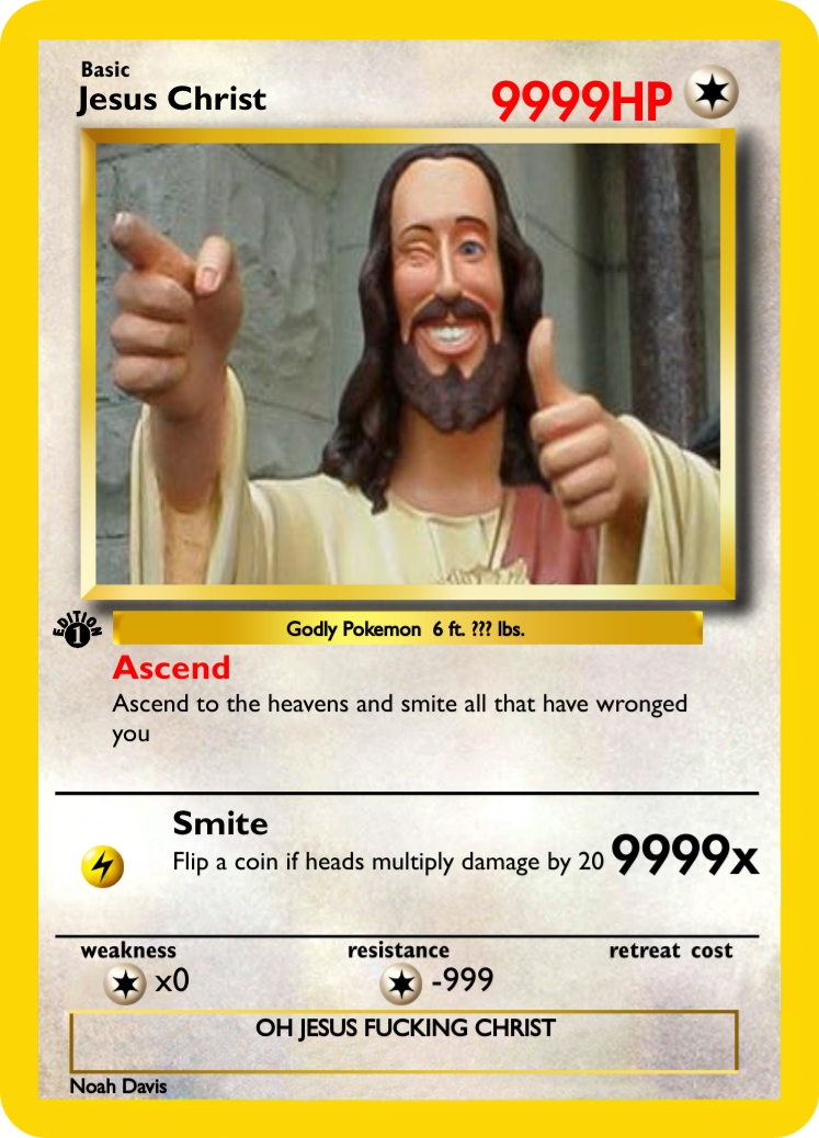 High Quality Jesus Card Blank Meme Template